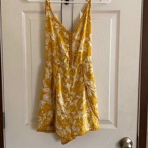 Tropical yellow romper